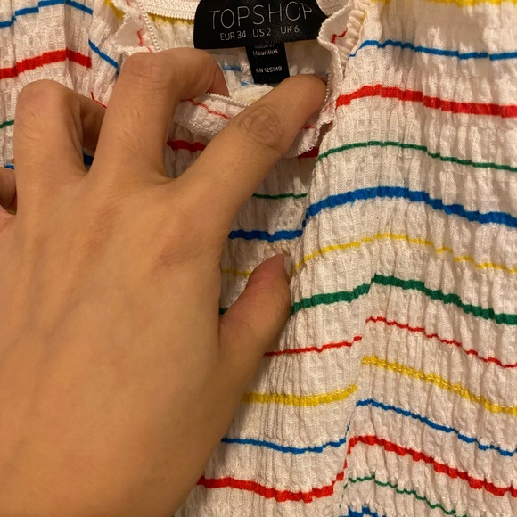 topshop rainbow striped jumpsuit - Picture 7 of 7